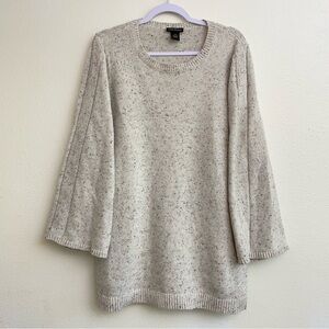 Lane Bryant Marled Knit Wide Sleeve Sweater
